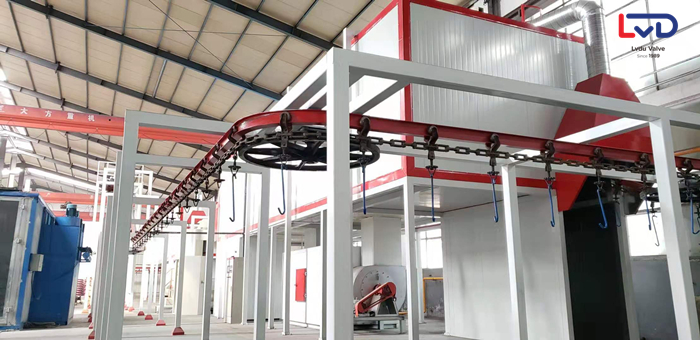 粉末靜電噴涂生產流水線